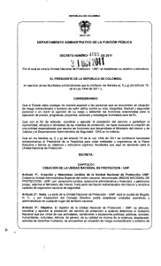 Decreto 4065 de 2011 - Presidencia de la República de Colombia