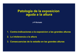 Patología de la exposicion aguda a la altura