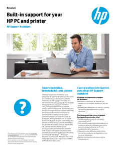 Built-in support for your HP PC and printer
