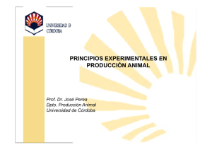 principios experimentales en producción animal