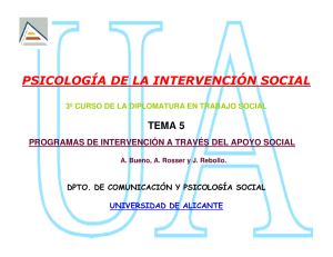 El Apoyo Social. - RUA - Universidad de Alicante