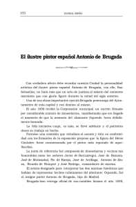 El ilustre pintor español Antonio de Brugada