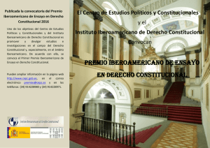 Premio Iberoamericano de Ensayo en Derecho Constitucional