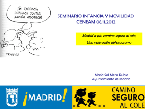 “Madrid a Pie, camino seguro al cole”, una valoración del programa