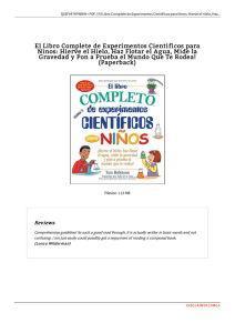 El Libro Complete de Experimentos Cientificos para Ninos