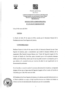 Page 1 PoDER jUDICIAL E. PER CORTE SUPERIOR DE JUSTICIA