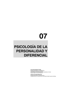 psicología de la personalidad y diferencial