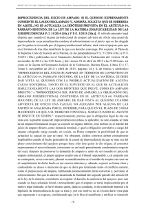 improcedencia del juicio de amparo. si el quejoso expresamente