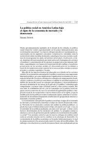 La polıtica social en Ame´rica Latina bajo el signo de la