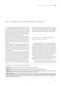 La Agencia Europea de Medio Ambiente (AEMA)