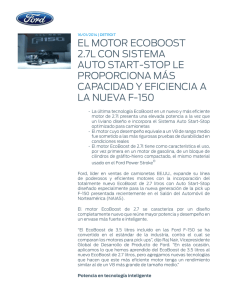 el motor ecoboost 2.7l con sistema auto start-stop le