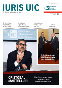 Nº 11. Deciembre 2014 - Universitat Internacional de Catalunya