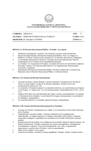 Derecho Internacional Público - Universidad Católica Argentina