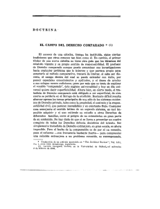 DOCTRINA` EL CAMPO DEL DERECHO COMPARADO * (1)