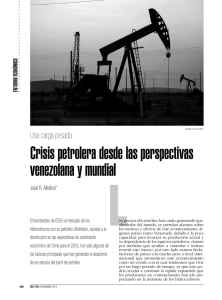 crisis petrolera desde las perspectivas venezolana y mundial