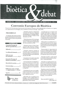 Convenio Europeo de Bioética