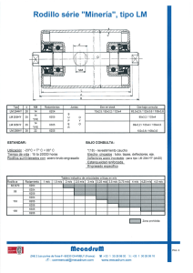 Rodillos série Minería, LM