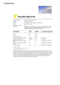 Hoja del producto SOLARO 5320 O FR