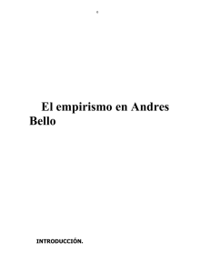El empirismo en Andres Bello