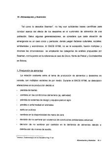 Vi. Aﬁmentación y Nutrición Tal como lo describe Seaman`, no hay