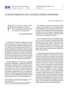 el medio ambiente en el sistema jurídico mexicano