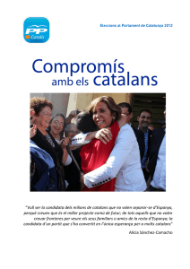 Vull ser la candidata dels milions de catalans que