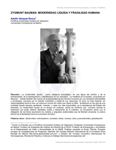 Zygmunt Bauman: Modernidad Líquida y Fragilidad Humana