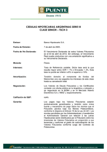 cedulas hipotecarias argentinas serie iii clase senior – tsch 3