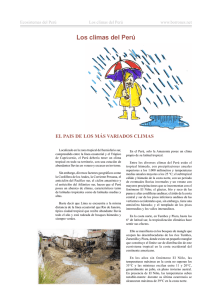 Los climas del Perú - Biblioteca Virtual MINAM