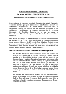 Descripción del Circuito Administrativo Obligatorio.
