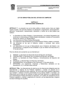 Ley de Obras Públicas del Estado de Campeche