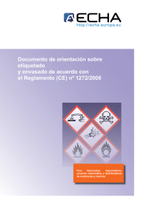 Documento de orientación sobre etiquetado y - ECHA