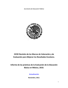 OCDE Revisión de los Marcos de Valoración y de Evaluación para