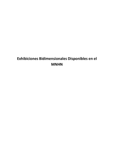 Exhibiciones Bidimensionales Disponibles en el MNHN