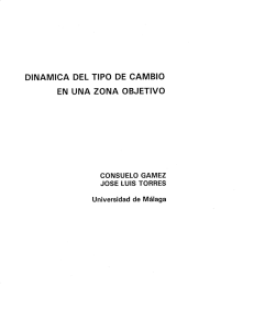 dinamica del tipo de cambio en una zona objetivo