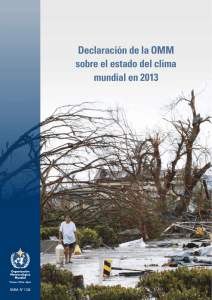 Declaración de la OMM sobre el estado del clima mundial en 2013