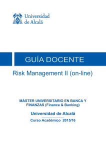Risk Management II (on-line)