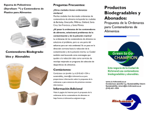 Productos Biodegradables y Abonados