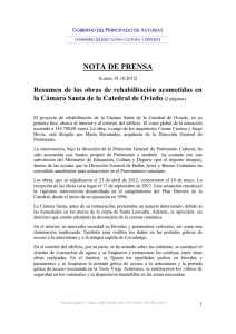 nota de prensa - Gobierno del principado de Asturias