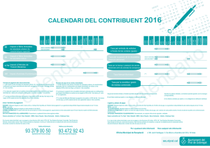 Calendari fiscal 2016 - Seu electrònica de l`Ajuntament del Prat de