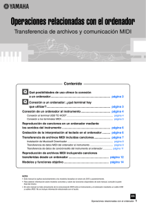 Operaciones con el ordenador