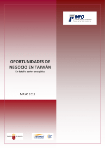 Oportunidades en Taiwan - Instituto de Fomento de la Región de