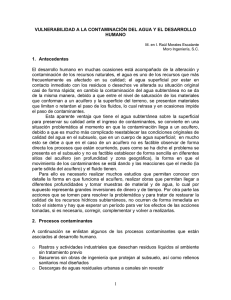 vulnerabilidad a la contaminación del agua y el