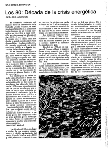 Los 80: Década de la crisis energética