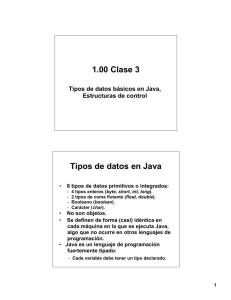 1.00 Clase 3 Tipos de datos en Java