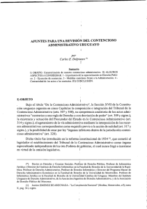 apuntes para una revisión del contencioso administrativo uruguayo