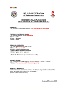Page 1 INT. JUDO FEDERATION § |JF Referee Commission