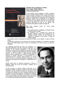 RESEÑA DEL LIBRO “Rodolfo Llopis pedagogo y político”