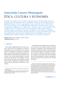 ética, cultura y economía