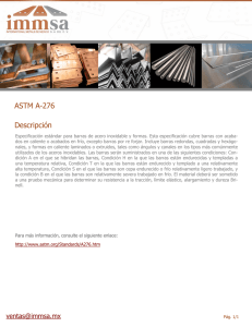 Descripción ASTM A-276